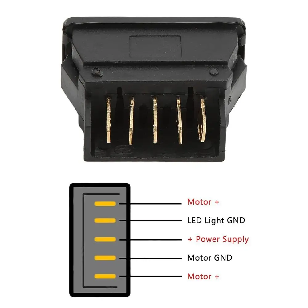 3 in 1 12V20A Car Door Power Switch OEM Replacement Universal Lock Control Switch 5 Pins Door Glass Control Car Interior