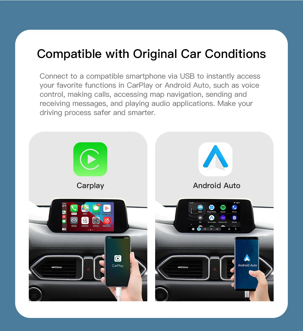 Nadaje się do modernizacji i aktualizacji mazdy Apple carplay i Android auto mazda2 mazda3 mazda6 CX3CX5CX8CX9 TK78-66-9U0C hub C922-V6-605A