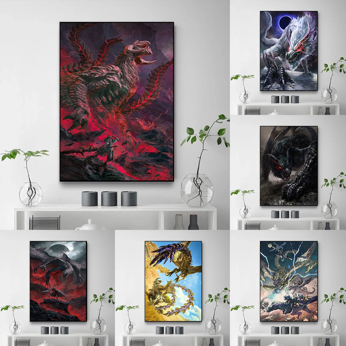 

Monster Hunter Wilds Game Poster HD art wall waterproof home living room bedroom coffee house bar aesthetic room wall decoration