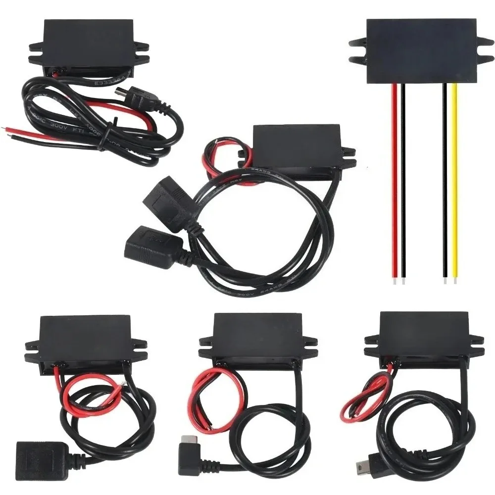 USB-A Female Type C2V24V to 5V 3A Converter DC-DC Step Down Module Power Adapter CE