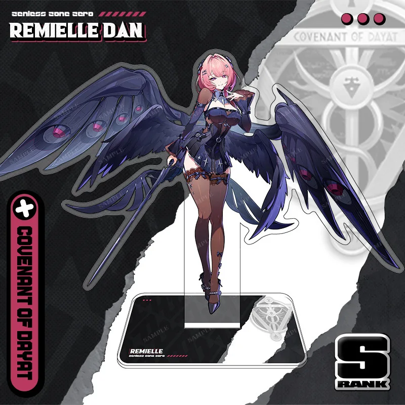 Game Zenless Zone Zero Peripheral Remielle New Acrylic Stand Model Cosplay Desktop Decoration Figurines Polaroid Keychain Gift
