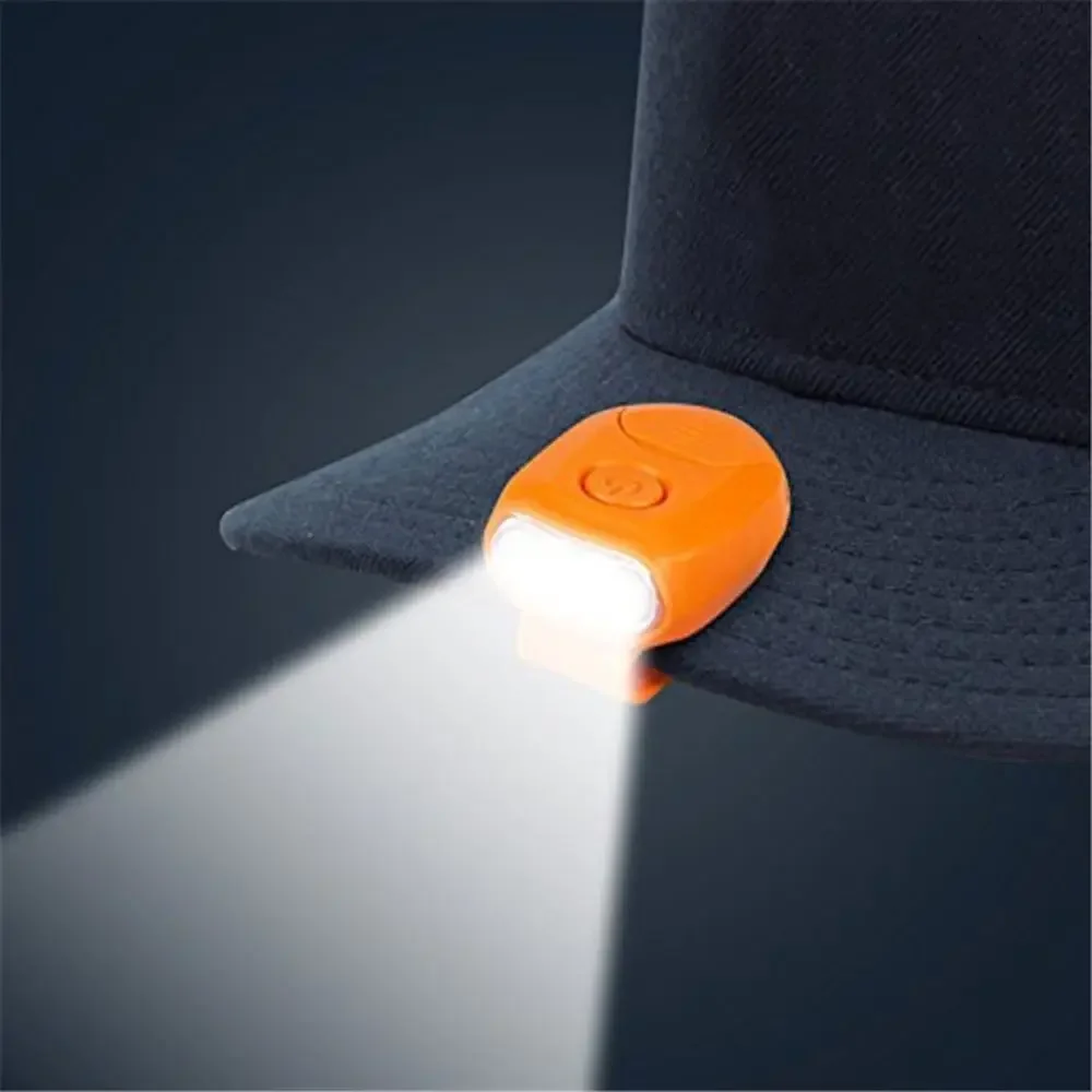 Practical 3 LED 90 Degree Bright Headlamp Clip-on Cap Lamp Hat Lamp Clip-On Caplight
