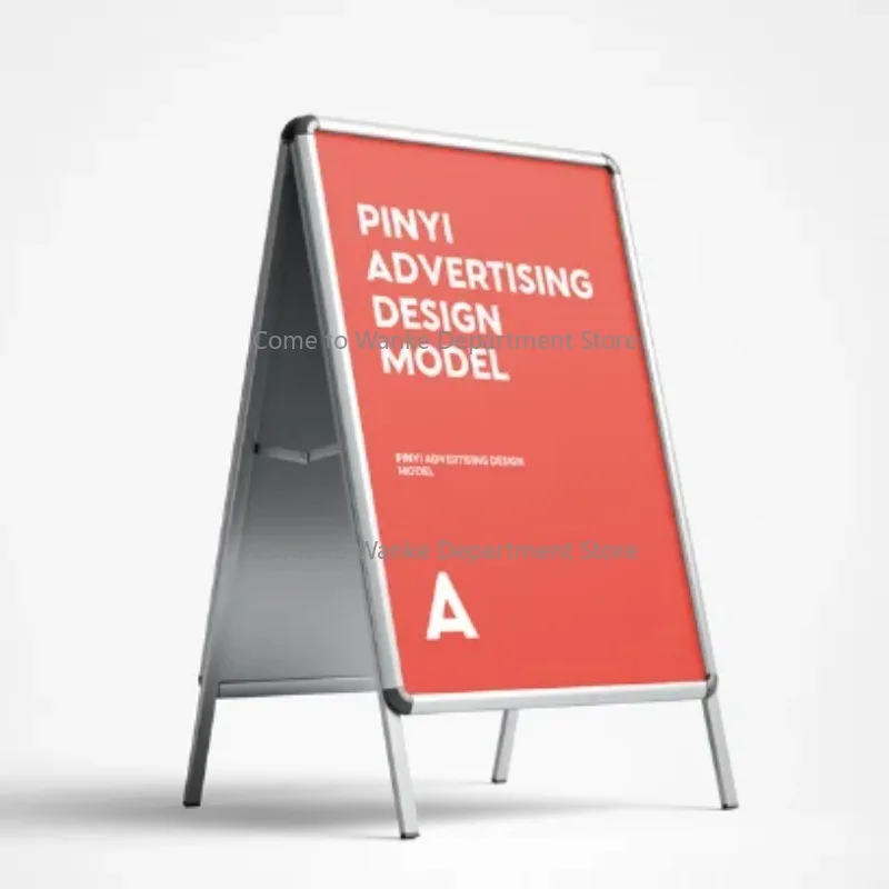 

Business Promotional Marketing Board Signs Aluminum Double Side a Frame Poster Display Stand for Newly Opened Shop