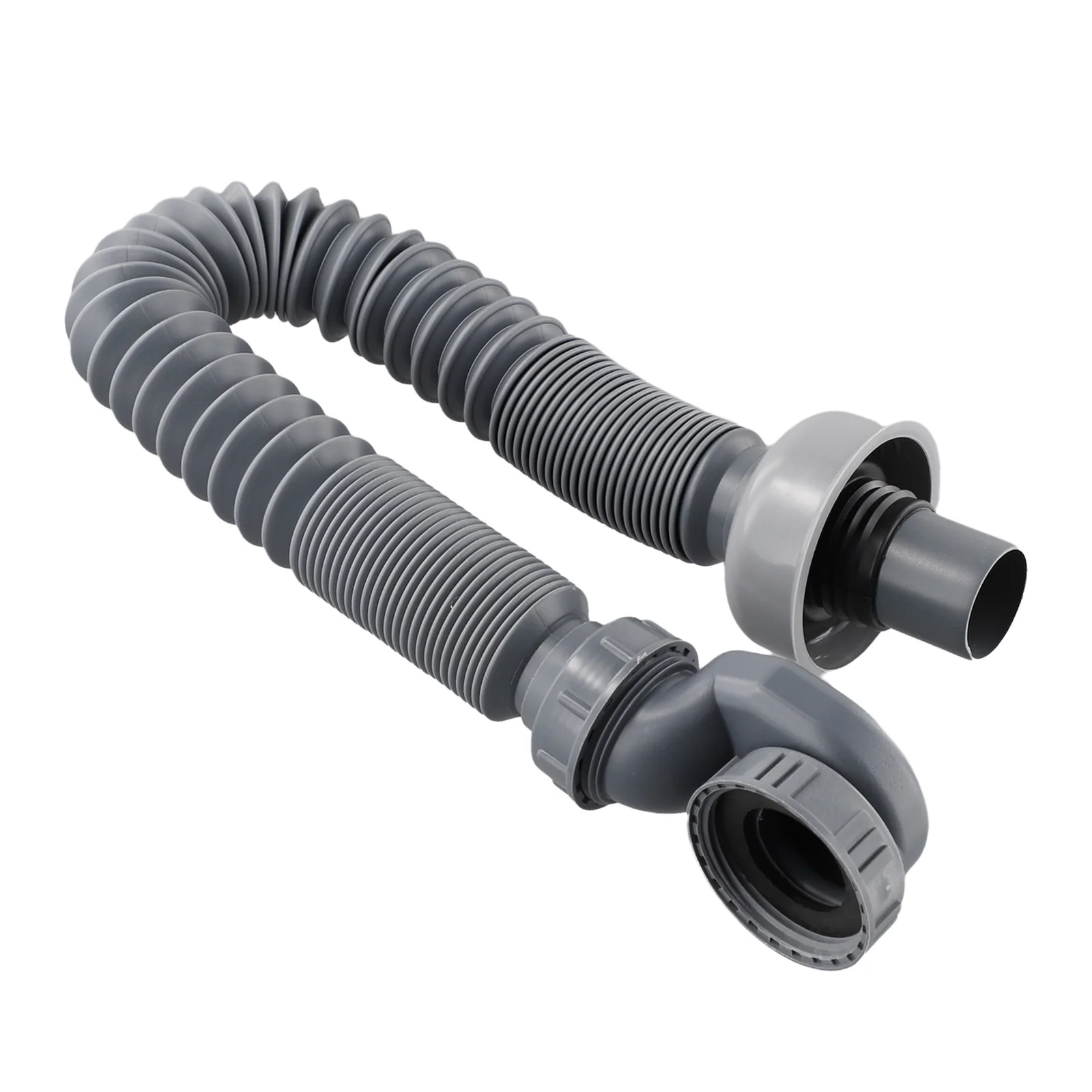 90cm Sink Sewer Pipe P-type Flexible Bath Tub Drain Pipe Anti-leakage Shower Drain Pipe Replacement For Kitchen Bathroom