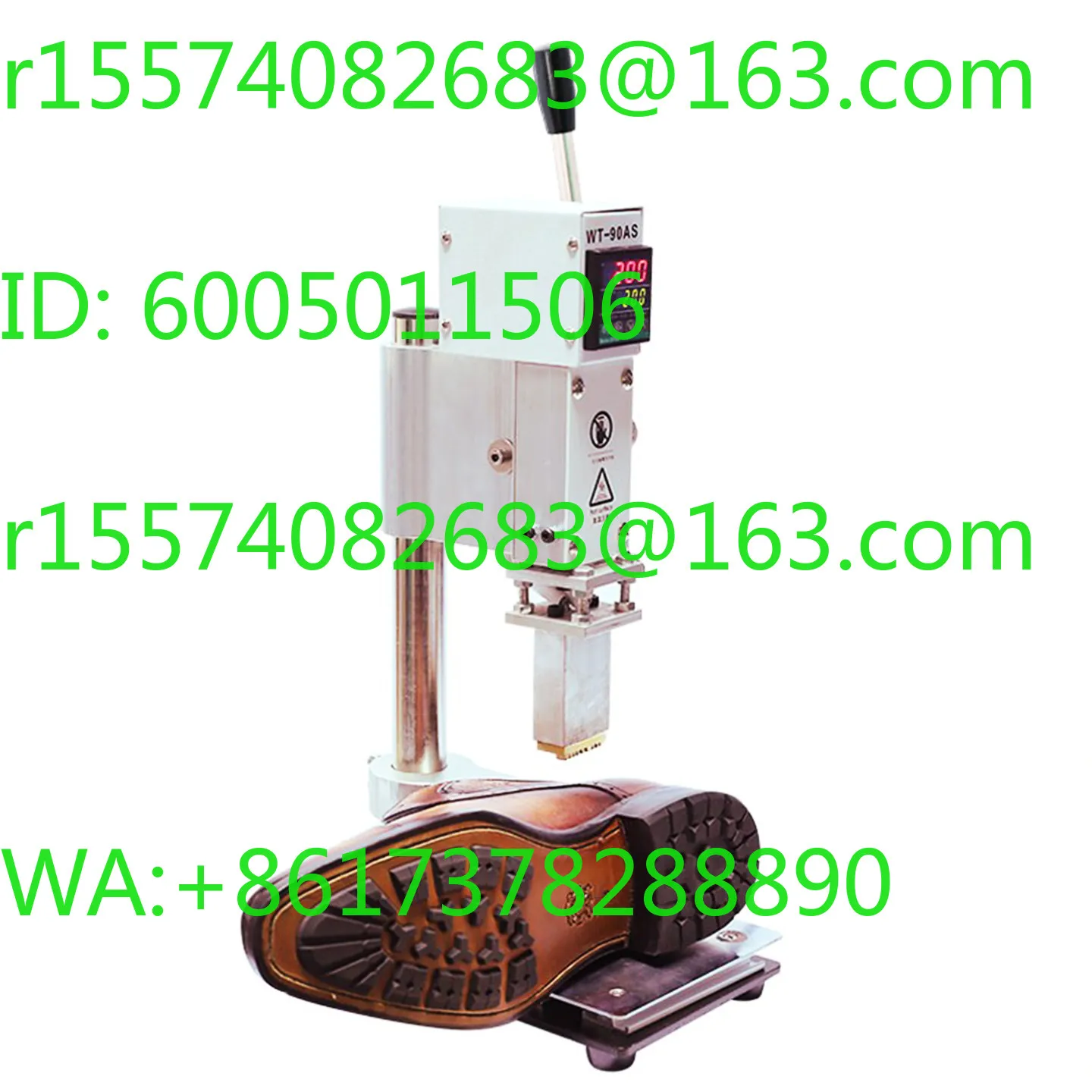 Manual insoles, leather shoes, wallets, belts, branding machines, bronzing machines, marking machines, LOGO trademarks