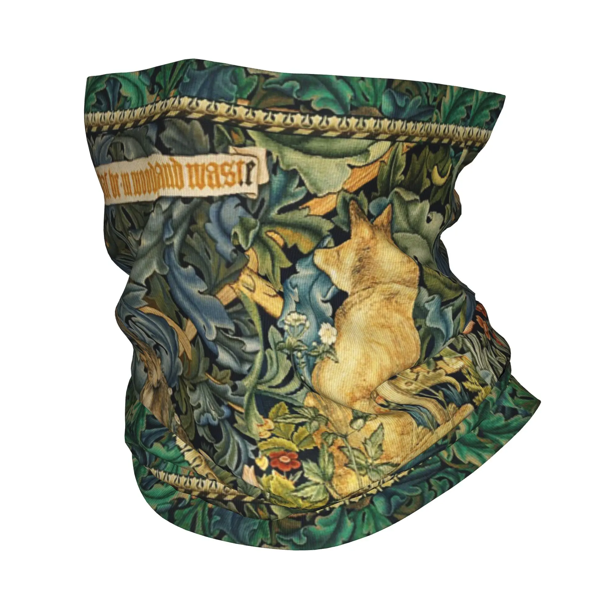 

Бандана-маска с принтом лесных животных (лиса и заяц) и цветочным узором, для бега, для мужчин и женщин, взрослых