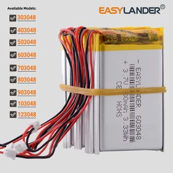 10pcs/Lot MX 1.25mm 2pin 3.7V 900mAh 603048 Lithium Polymer LiPo Battery 303048 403048 503048 703048 803048 903048 103048 123048