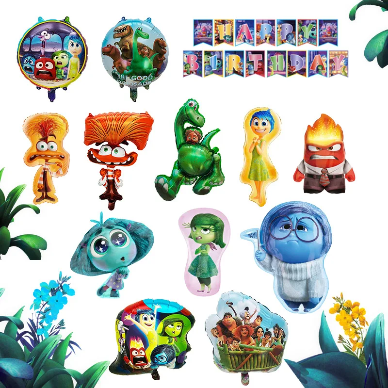 

Inside Out Cartoon Shaped Aluminum Film Balloon Birthday Party Decoration Balloons Topper Banner Supplies Children Toys Gifts