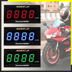 Koso Mini RPM Meter Digital Square LCD Display Engine Tach Hour Meter Tachometer Gauge for BMW YAMAHA KAWASAKI Racing Motorcycle