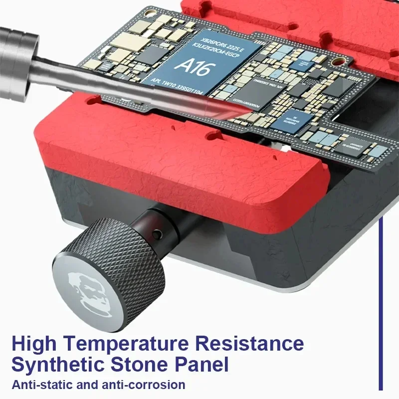 لوحة أم صغيرة ميكانيكية أوري ، تركيبات PCB ، لوحة كمبيوتر للهاتف ، حامل إصلاح بدرجة حرارة عالية ، إزالة الغراء ، لحام بغا ، أداة الرقصة