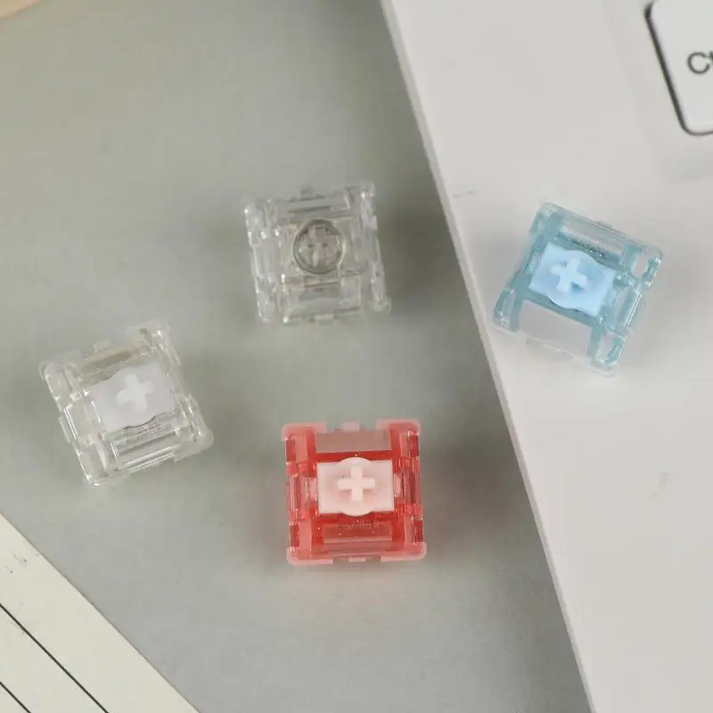 Ice Magnetic Ultra Switch Linear For Magnetic Mechanical Keyboard 22mm Spring Transparent Switch Factory Lubed