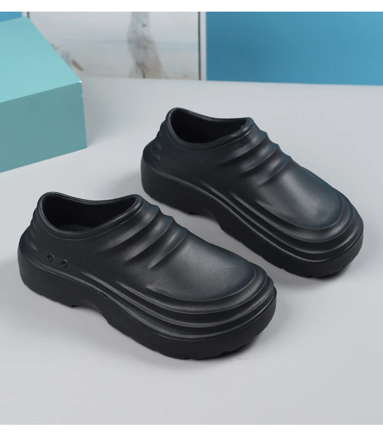 Hotel-Kochschuhe, Ganzjahres-Arbeitsschuhe, rutschfest, wasserdicht, ölbeständig, Herren-Freizeitschuhe, vielseitig einsetzbar, leichte EVA-Outdoor-Gartenschuhe – Detail 21
