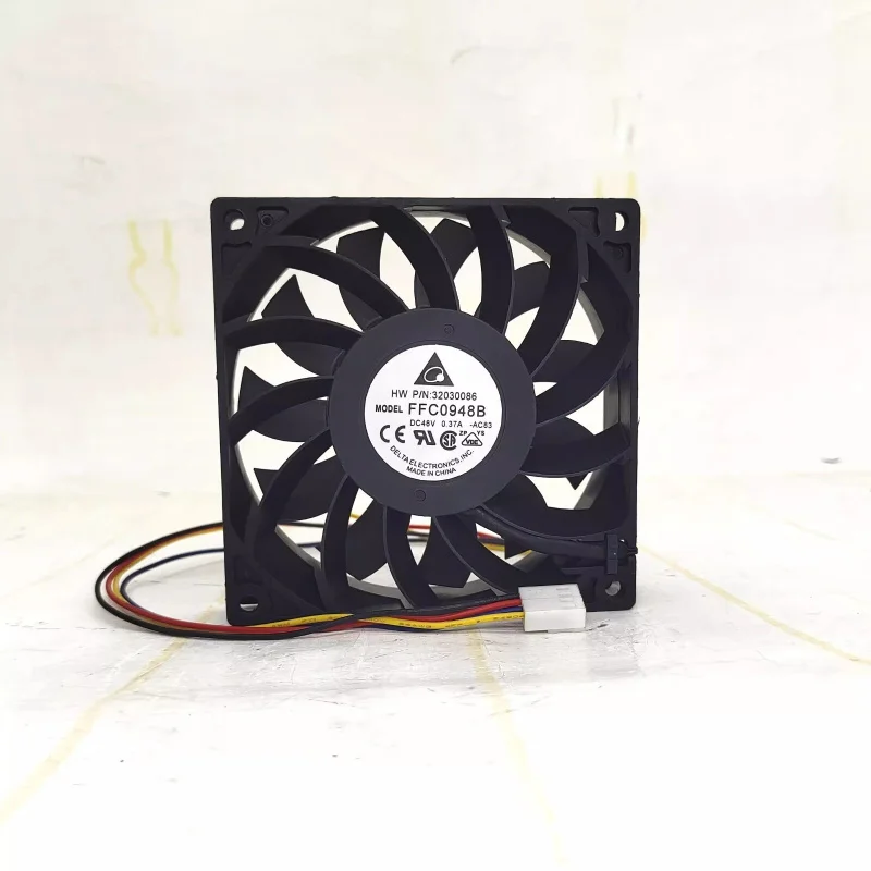 

S+ Delta FFC0948B 48V 0.37A 9cm 90*90*25MM 4-pin Cooling Fan