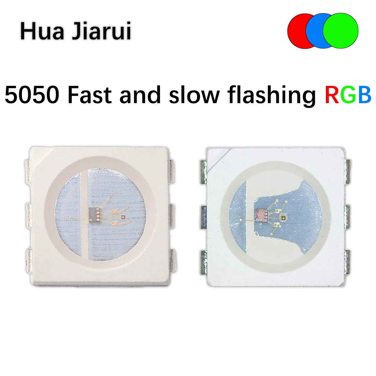 

Flashing Full Color LED SMD Diode 5050 RGB Diodo flash Diod 5050RGB Flash LED Color Changing fast flash Slow Flash