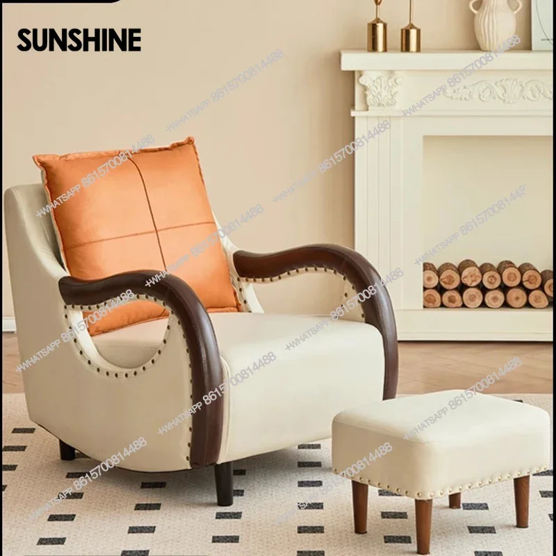 

Ленивые одиночные стулья для гостиной, современная спальня, винтажные стулья для гостиной с поддержкой спины, напольная гостиная Sillas De ComedorX