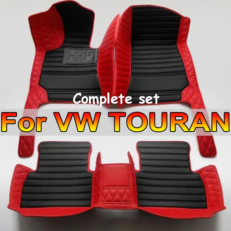 

Car Floor Mats For Volkswagen TOURAN 7-seat 2006-2015 2014 2013 2012 2011 Custom Auto Foot Pads Automobile Carpet Cover interior