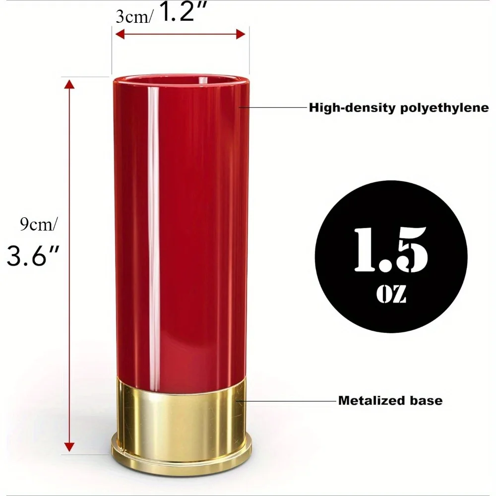 قطعة واحدة، كوب مضحك على شكل رصاصة - زجاج ويسكي 1.5 أونصة للرجال والأب والجد والزوج - مستلزمات بار وحفلات مثالية #2