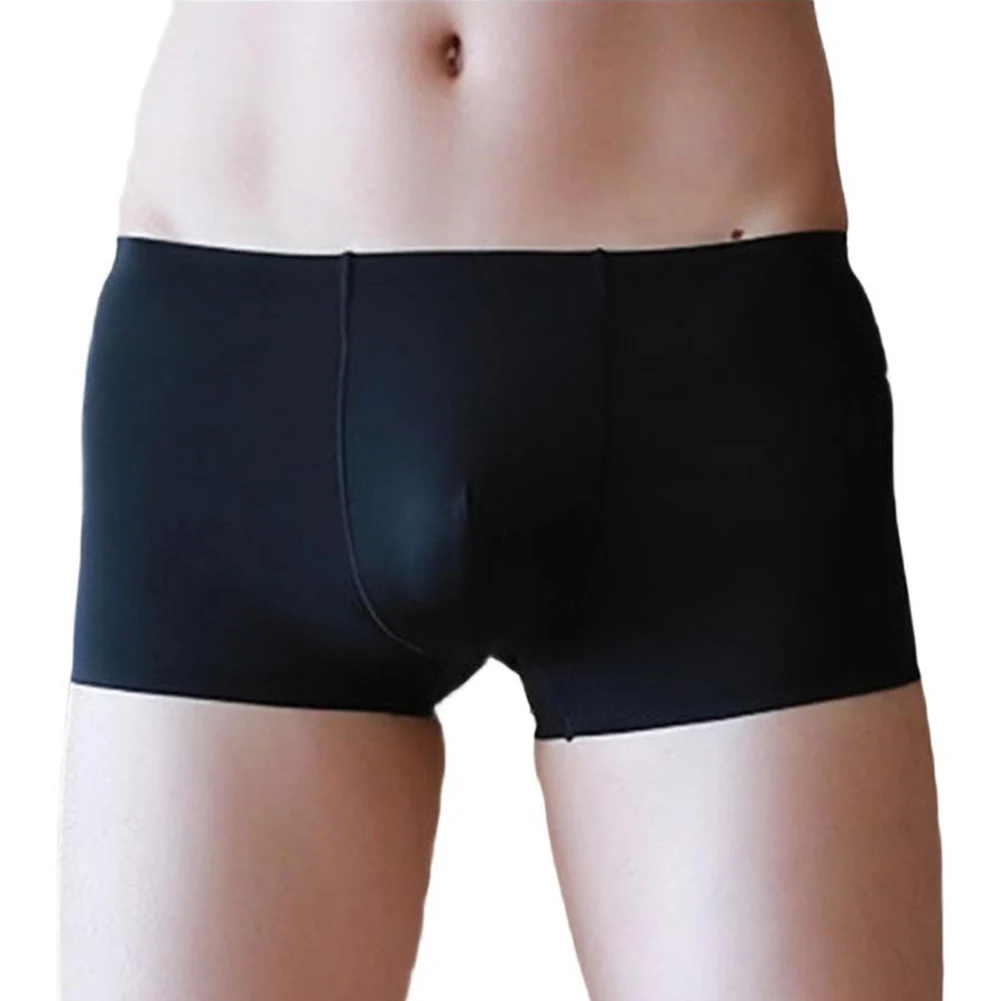 الرجال سراويل بلون الملابس الداخلية مثير ملابس داخلية جيدة التهوية مثلي الجنس سيسي الحقيبة سراويل داخلية رقيقة جدا الملاكمين السراويل جذوع #3