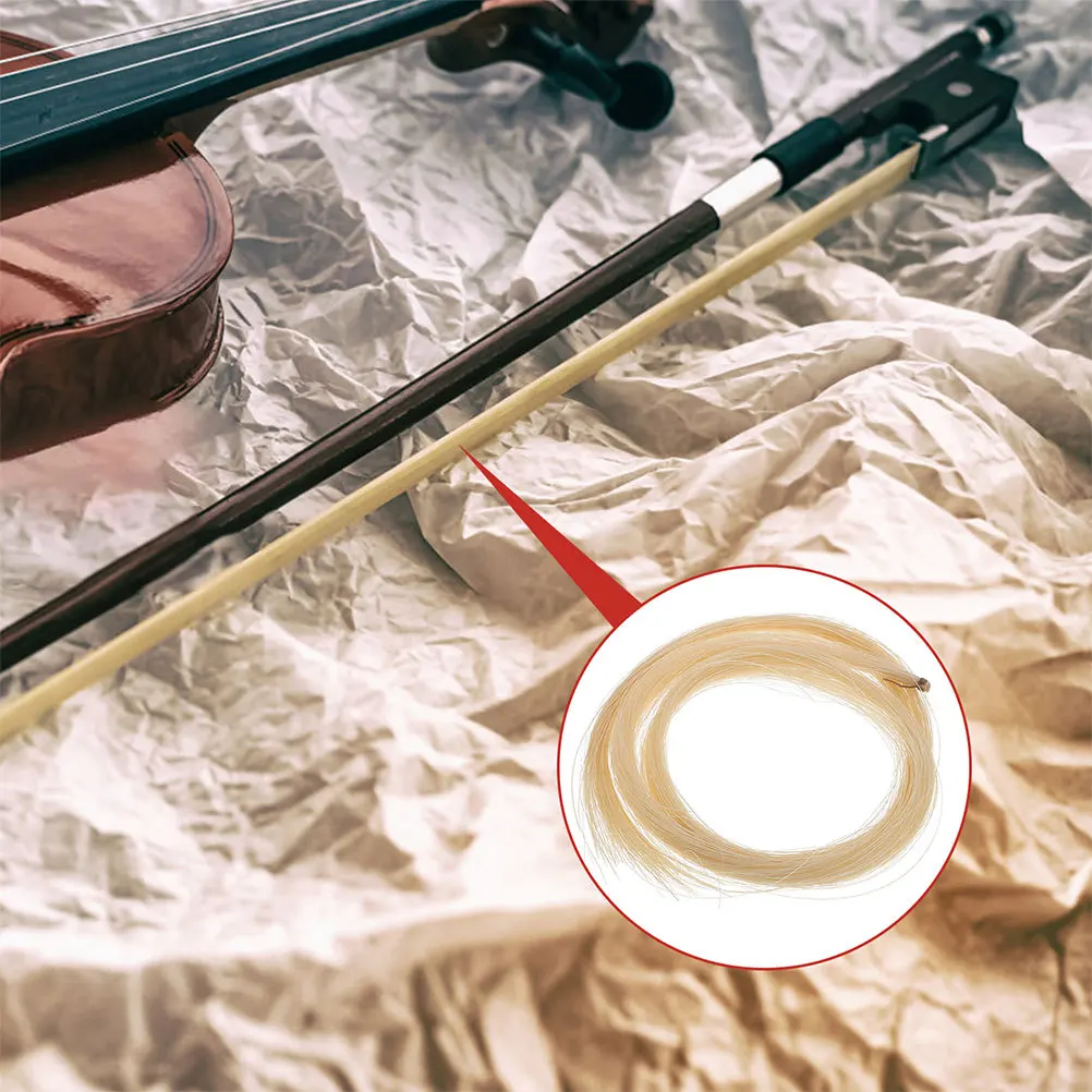 

4Pcs 74cm Horsehair Violin Bow Replacement Easytoreplace Design Consistent Daily Use Accessory Musical Bow Hair