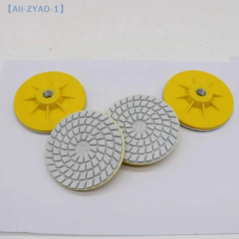 【ZYAO-1】Diskus Poles Keramik 80mm untuk Mesin Gerinda Sudut, Poles Kering Marmer Batu Kuarsa, Pembentukan Sudut, Pengasah Tepi