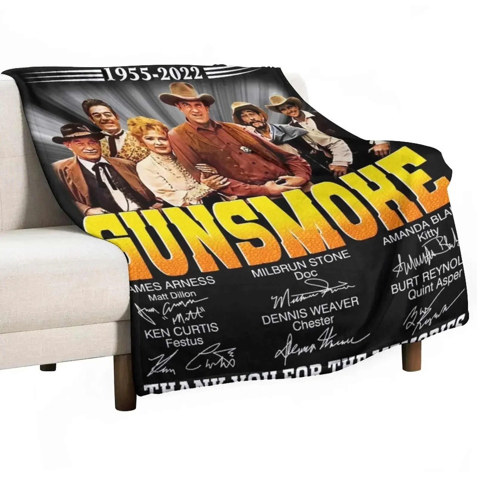 67 years Gunsmoke Throw Blanket Blankets For Baby Soft Shaggy Blankets