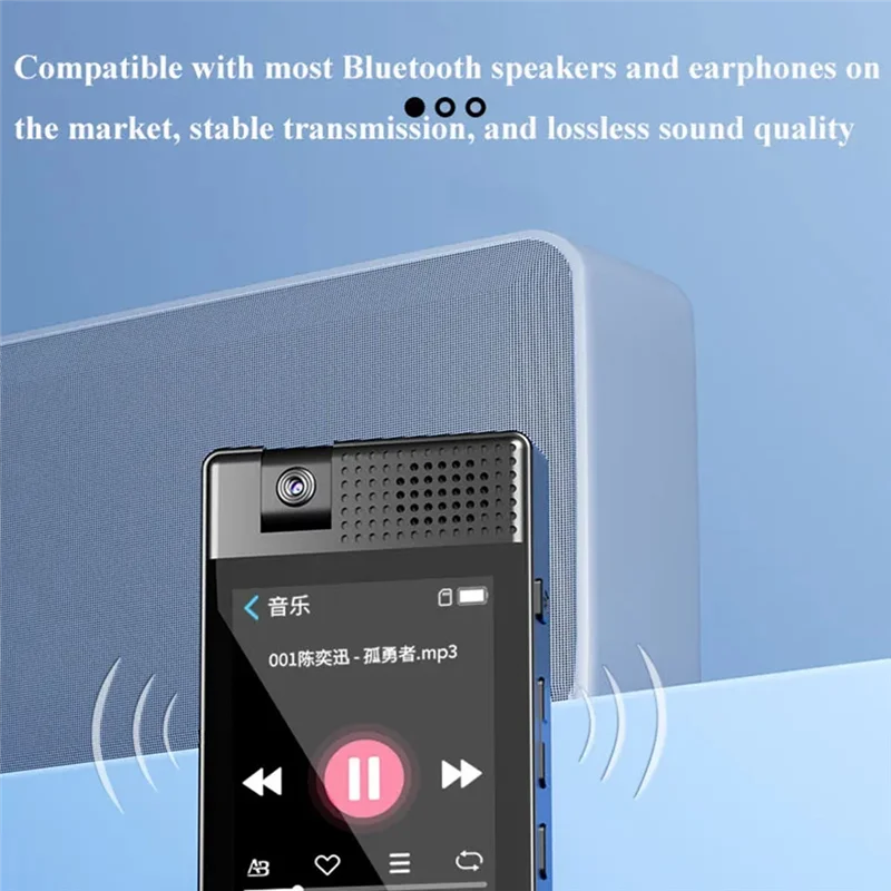 

B04B-Mini Hifi Lossless MP3 Player 2.5" Full Touch Screen Player Player Support Video Ebook Clock