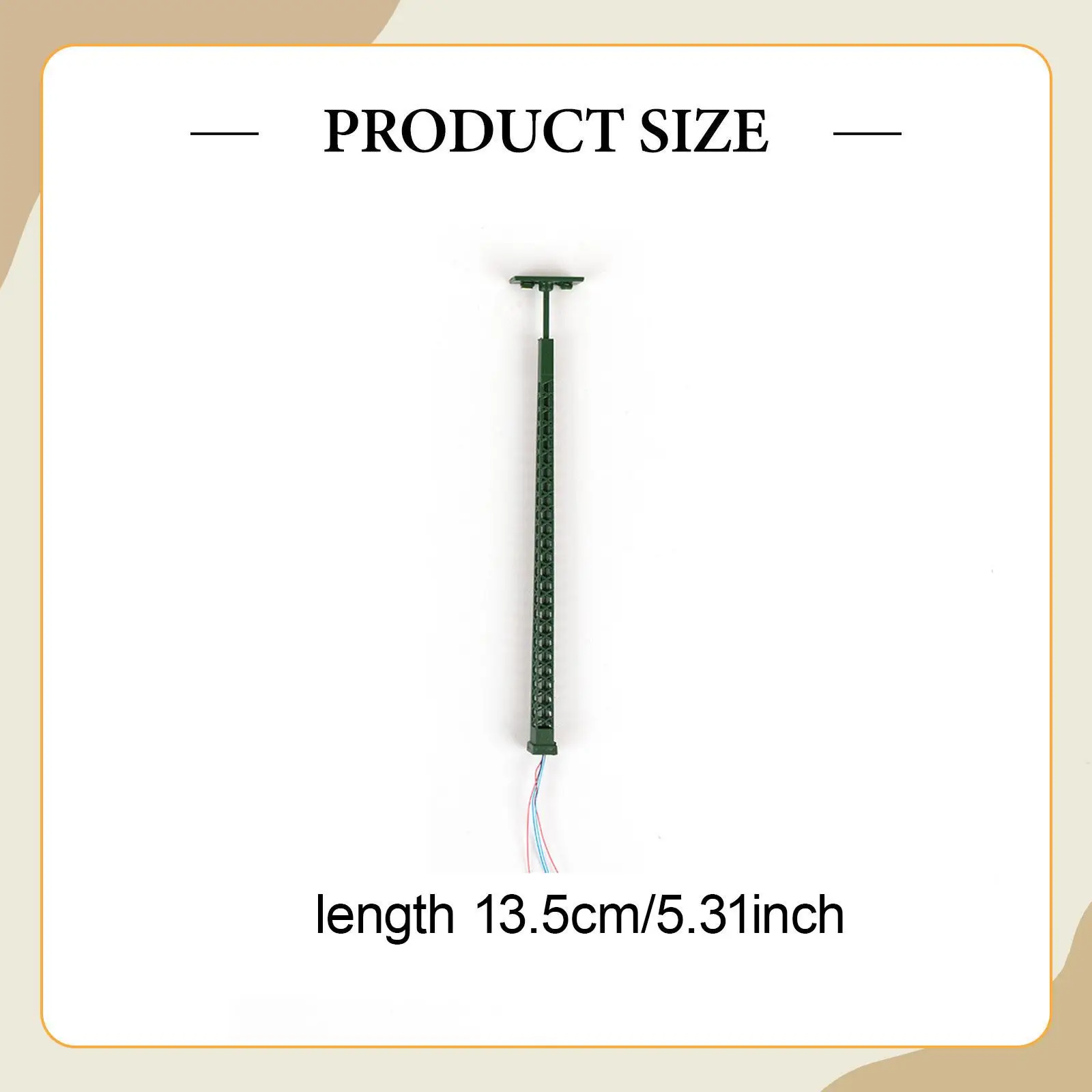 5 pièces 1:87 échelle lampadaires sable Table applique HO échelle accessoires construction Miniature stree lumières modèle chemin de fer LED lampe poste