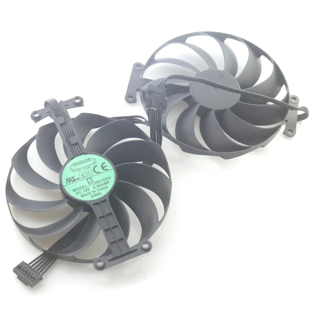 2pcs/lot T129215SU 12V 0.50A 95mm For ASUS RTX3060 RTX3070 3060ti LHR DUAL OC V2 Graphics Card Cooling Fan