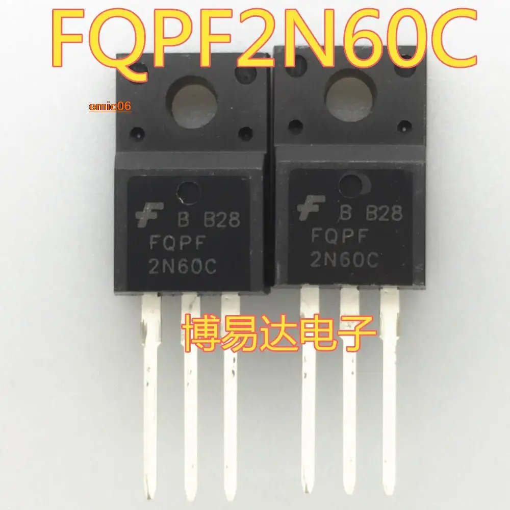 

10 шт., оригинальный сток 2N60 FQPF2N60C MOSFET N TO-220F