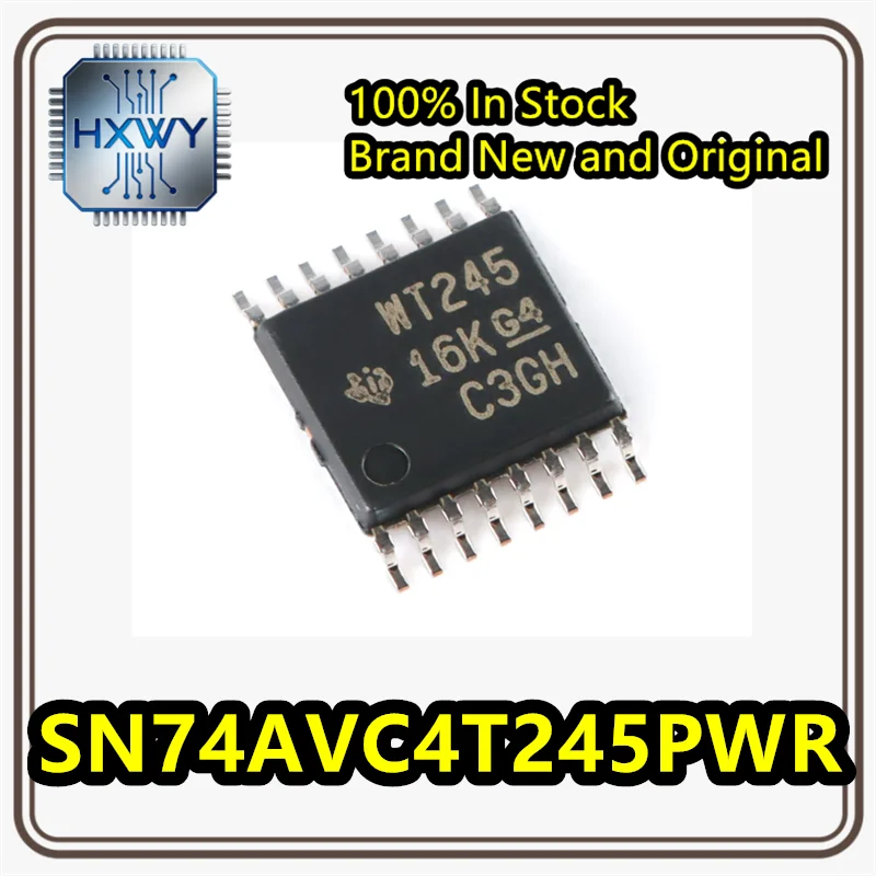 (30/100 pieces) Original SN74AVC4T245PWR WT245 TSSOP-16 4-bit Dual Power Bus Transceiver Chip In Stock