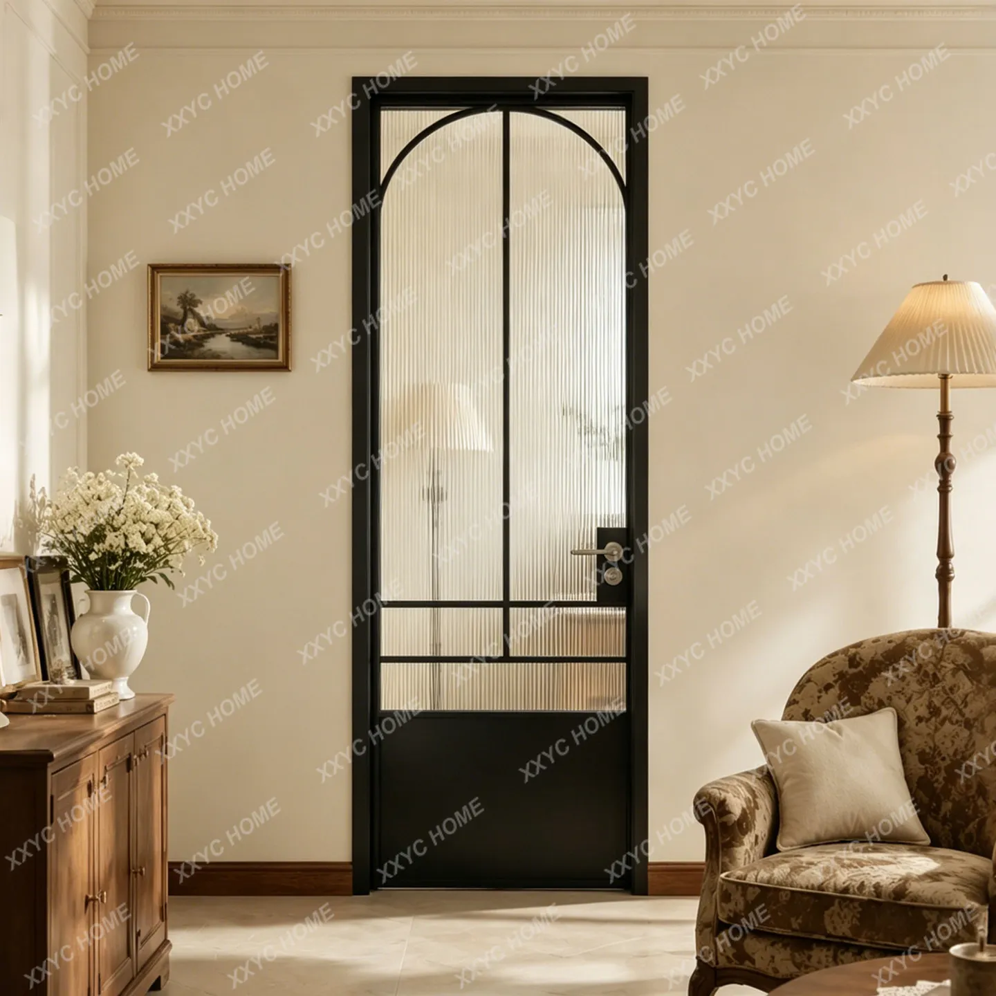 Aluminum alloy glass door custom bathroom toilet swing door toilet balcony kitchen sliding door