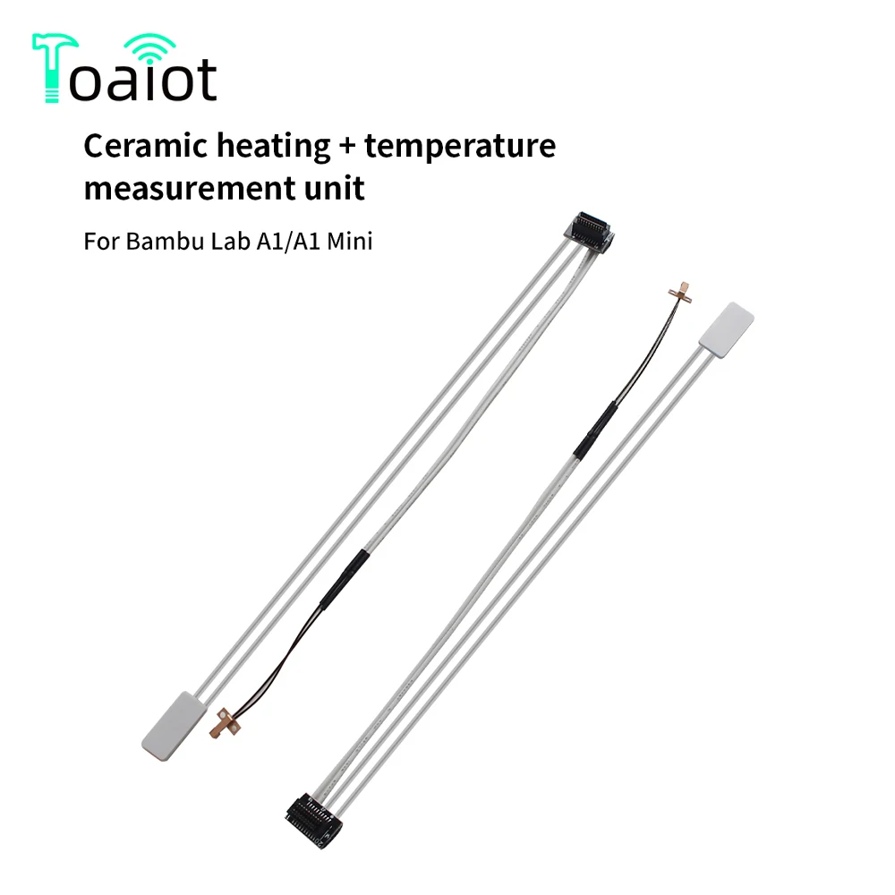 Toaiot For Bambu Lab A1/A1 Mini 24V Ceramic Heater 300℃ High Temperature  Measurement Unit Replacement Parts For Bambu