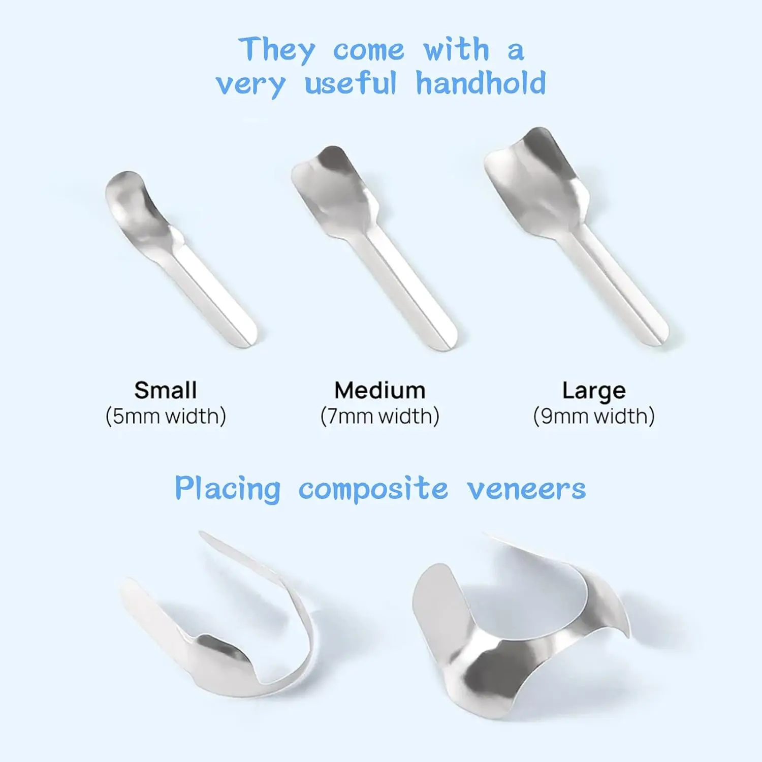 Dental Proximal Anterior Strips with Twin Anterior Matrices 1.888, Matrix Bands Sectional Contoured for Front Teeth Restorations view 5