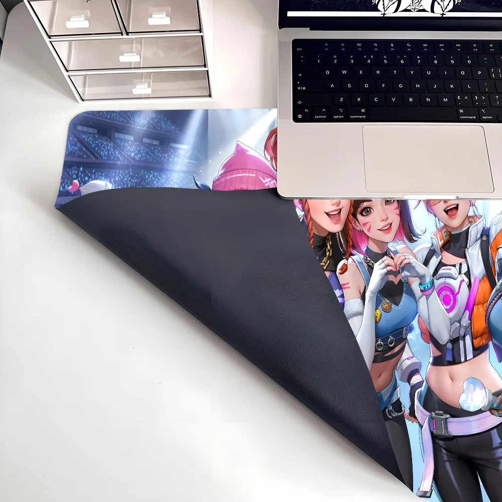 Overwatch Game Anime Mousepad Large Keyboard Desk Mat Gaming Mouse Pad LockEdge Non-slip Mat
