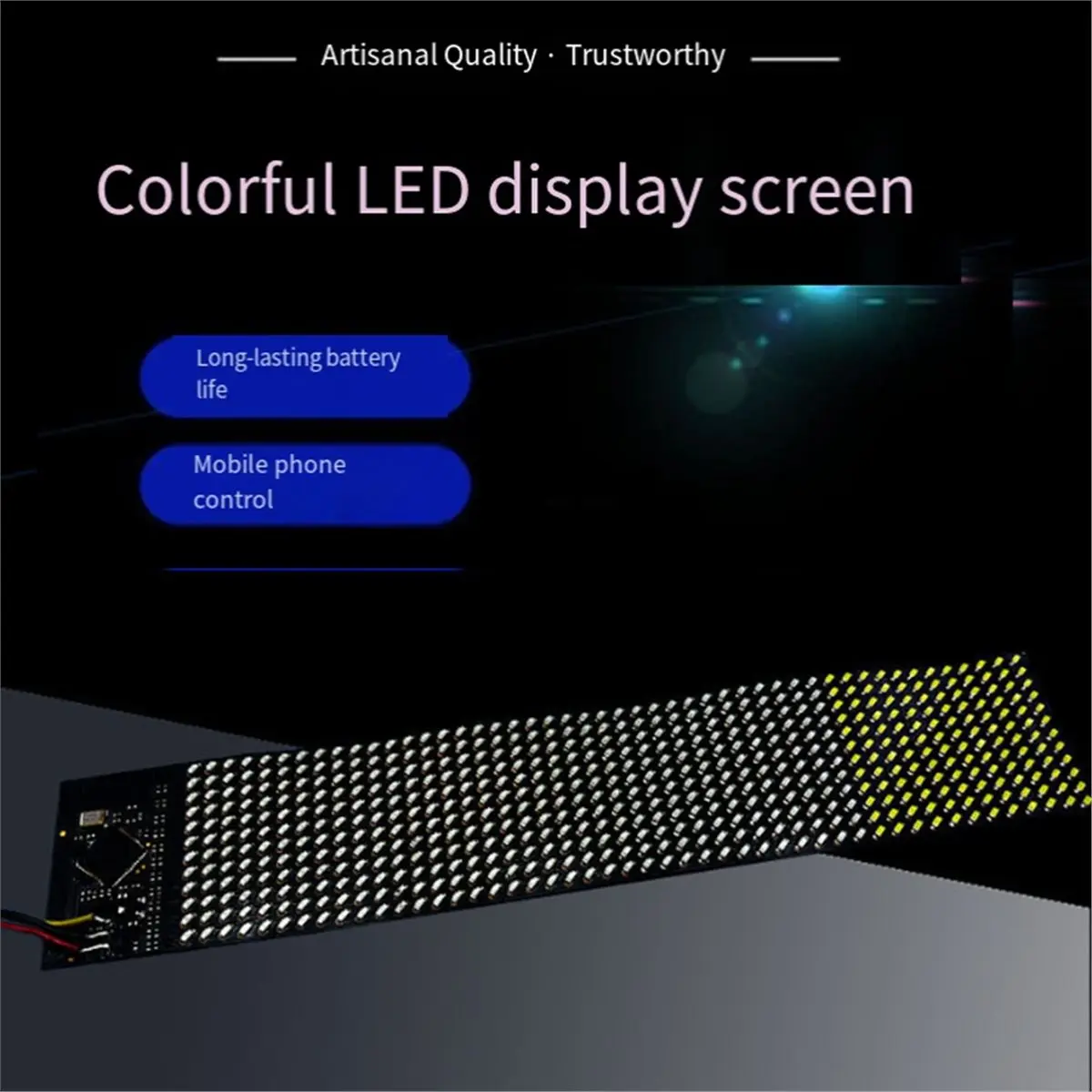 LED Flexible Display Control Board with Mobile Phone Bluetooth Editable Text and Animation DIY Full-Color Display