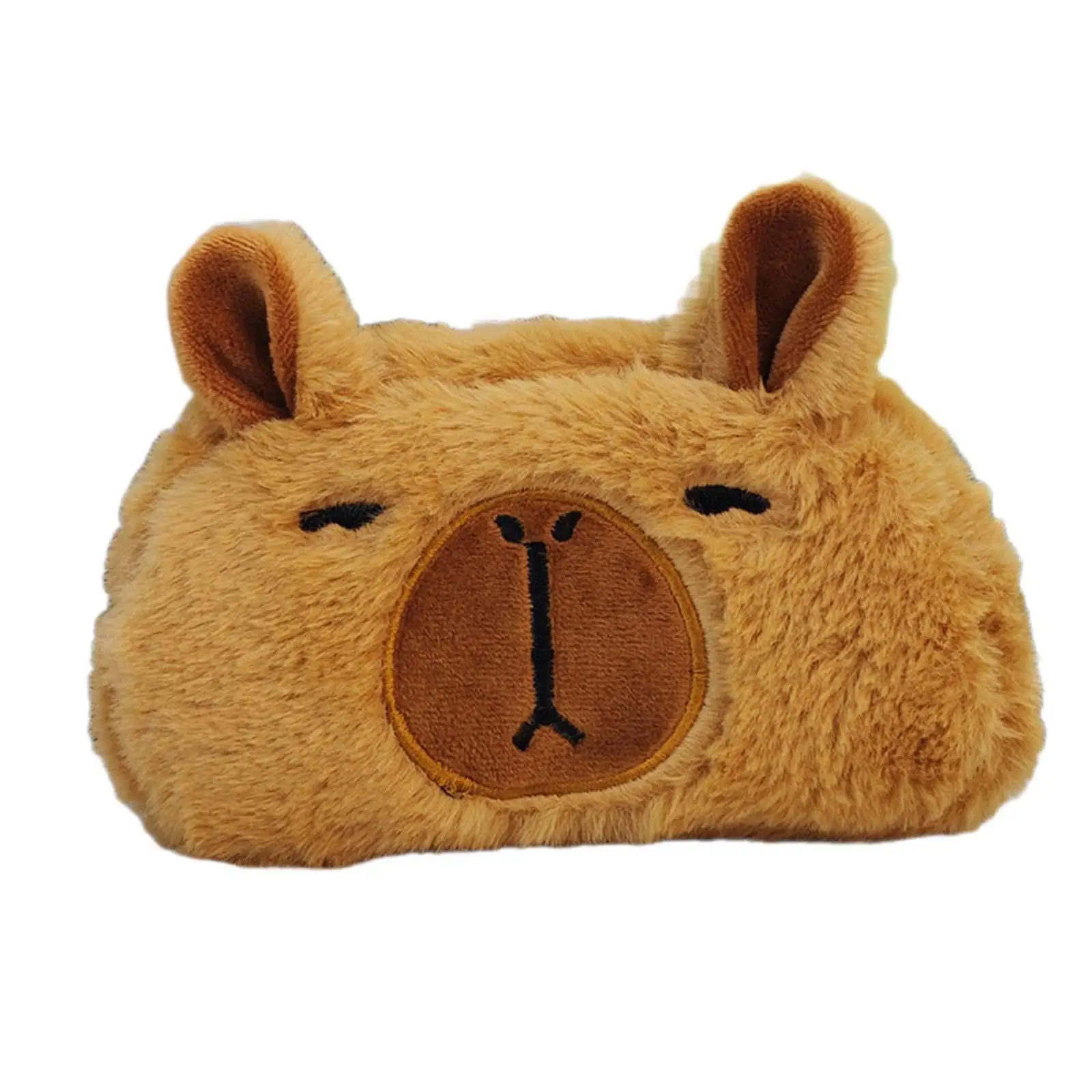 Plush Capybara Pencil Case Novelty Pen Bag for Boys and Girls Child Office