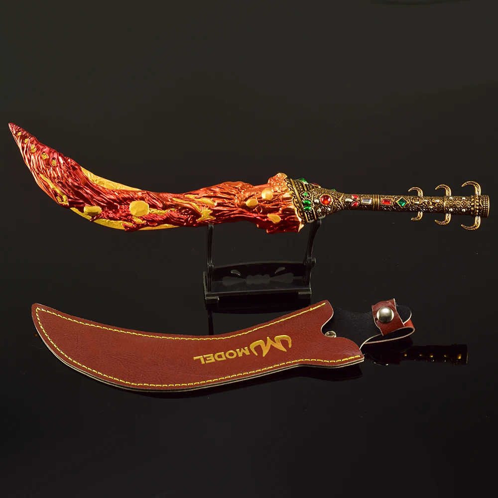 Couteau de lave frais périphérique d'itinéraire d'âme de 30cm avec diamant épée gravée en 3D cadeau pour garçon épées modèle décoration de bureau jouets Anime