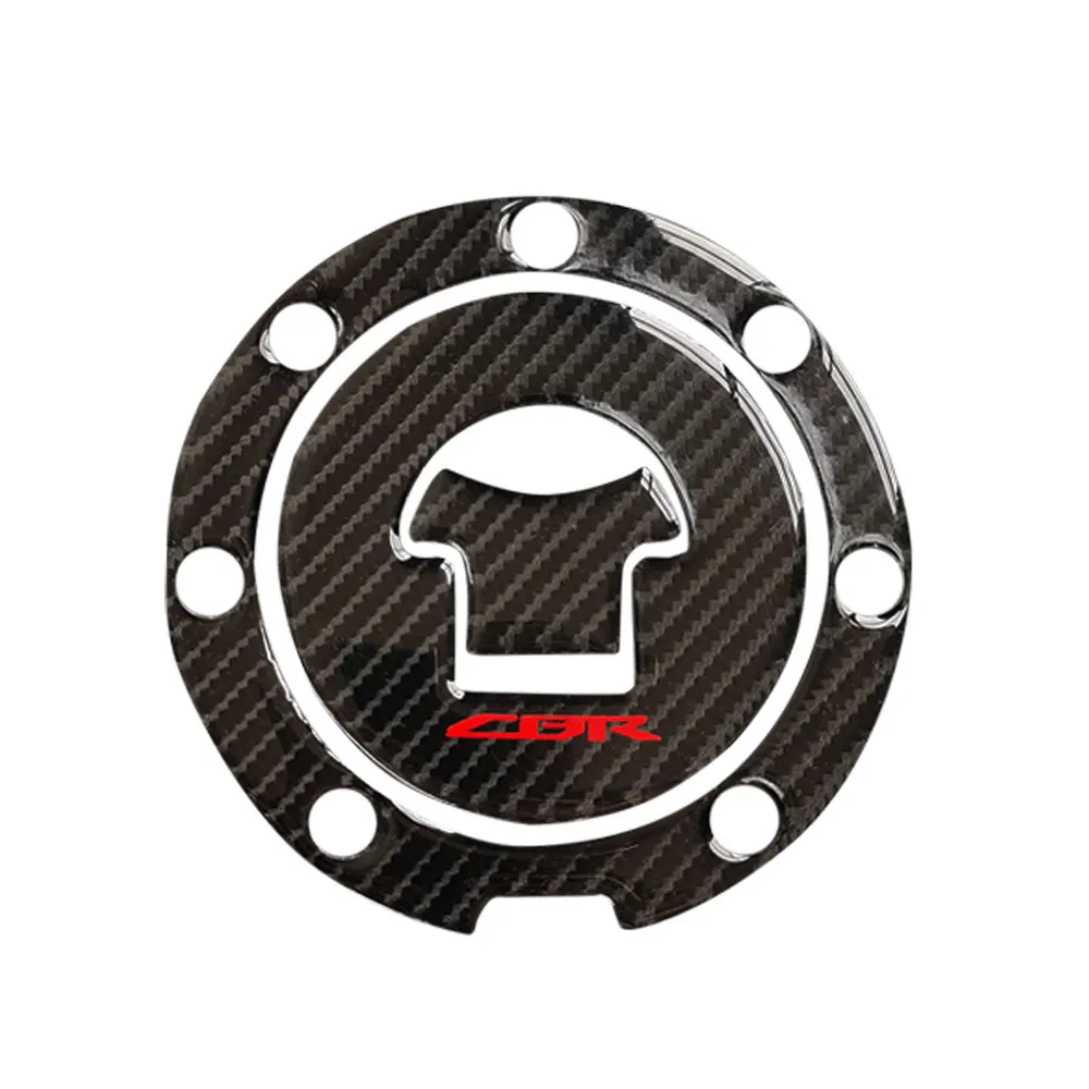 Pegatina protectora de tapa de tanque de combustible de abrazadera Triple de fibra de carbono para Honda CBR600 F4/F4i 1999 2000 2001 2002 2003 2004 2005 2006