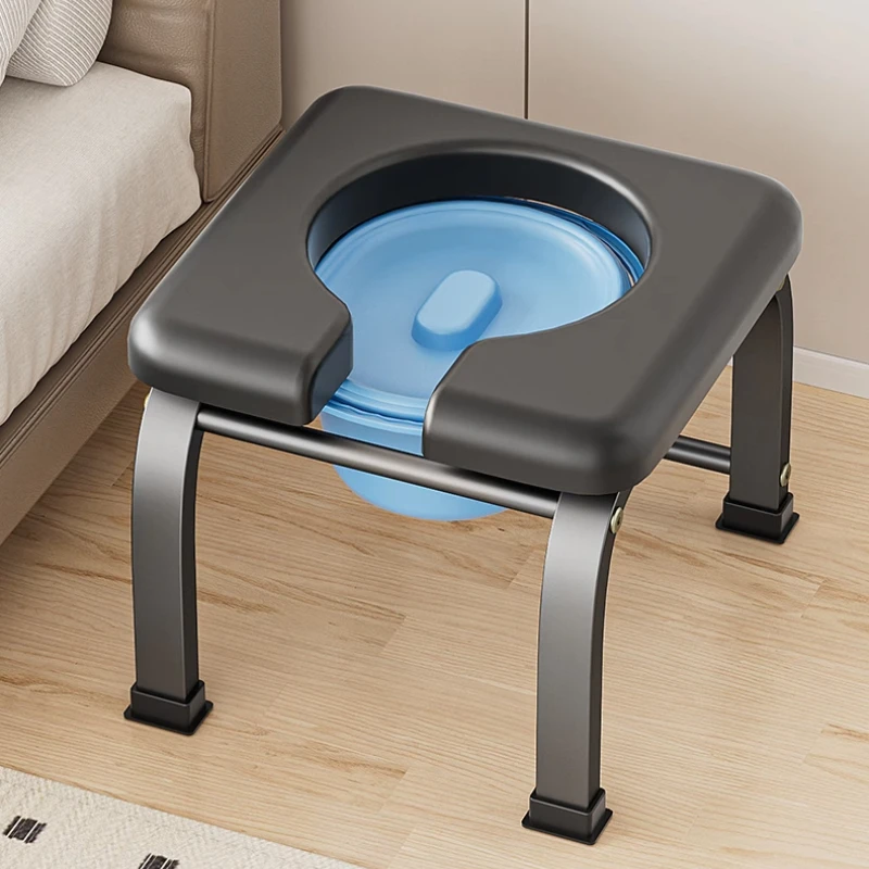Portable Toilet Chair for Elderly  Non-Slip Mobile Commode Seat Pregnant Women Toilet Bench Home Bathroom Safety Seat