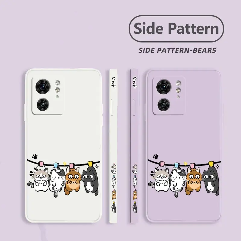 EDGE40 Silikonowe etui na telefon Naughty Cat do Motorola Moto EDGE 40 30 20 40Neo EDGEPLUS E32 E22 E7 E22i E20 E13 E6S E7POWER Cover — zdjęcie 3