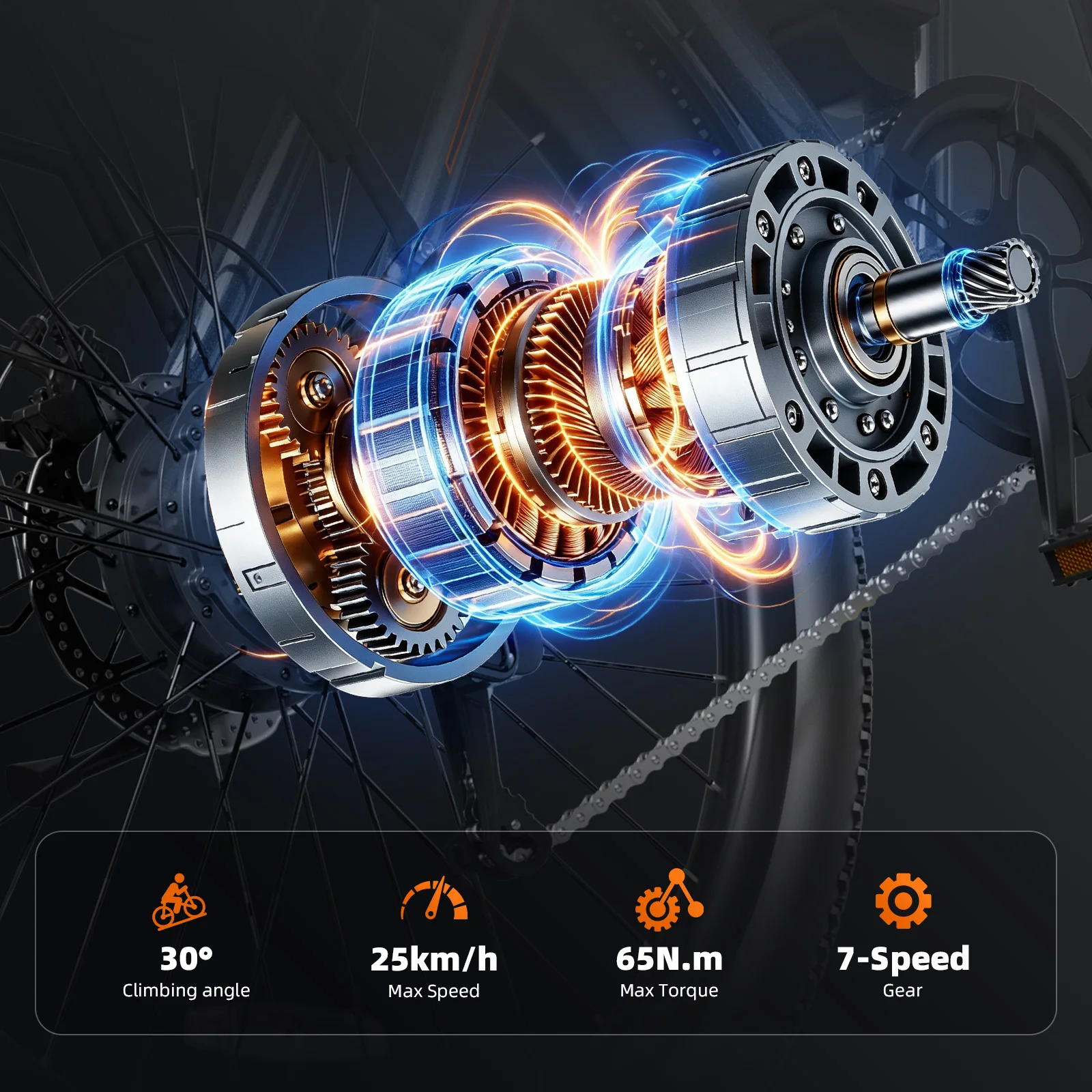 Bicicleta Eléctrica Malzahar F02 48V 23.4Ah para Adultos, Neumático de 29"×2.3, 7 Velocidades, Autonomía de 40-45 km, Motor de 250W, Batería de Litio Extraíble, Suspensión Delantera y Trasera, Frenos de Disco Hidráulicos, Bicicleta Eléctrica para Montaña, Carretera, Ciudad, Playa, Uso en Múltiples Escenarios