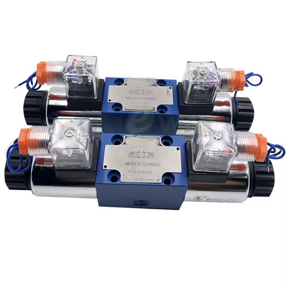 4WE6 استبدال صمام الملف اللولبي الهيدروليكي HUADE 4WE6J61B/CG24N9Z4 4WE6D61B/OFCG24N9Z5L 24V صمامات بكرة اتجاهية