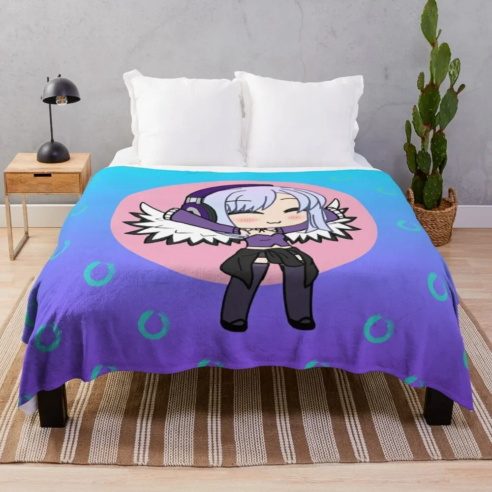 

Gacha Series Girl Naomi Luna - cute Gacha Girl with wings Throw Blanket Luxury St Decorative Beds Blankets