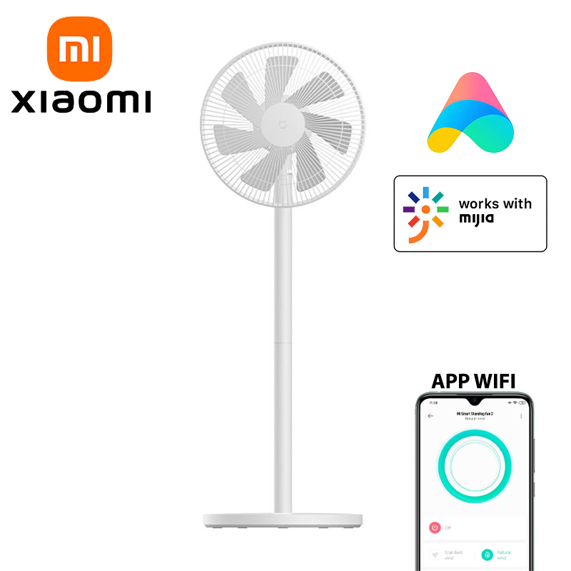 XIAOMI MIJIA Floor Fan,7 Blade,Adjustable wide-angle 90°,Home Fan For Living room,Support Connect MI HOME APP Wired Fan