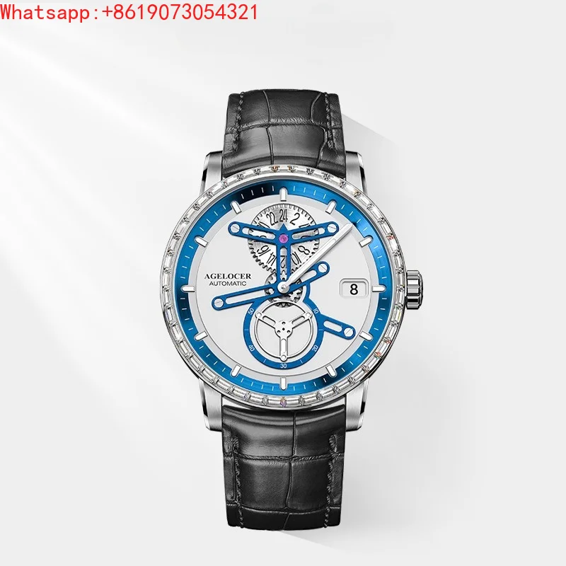 The Great Qin Empire AGELOCER Original Astronomer Men's Large Calendar Belt Mechanical Watch