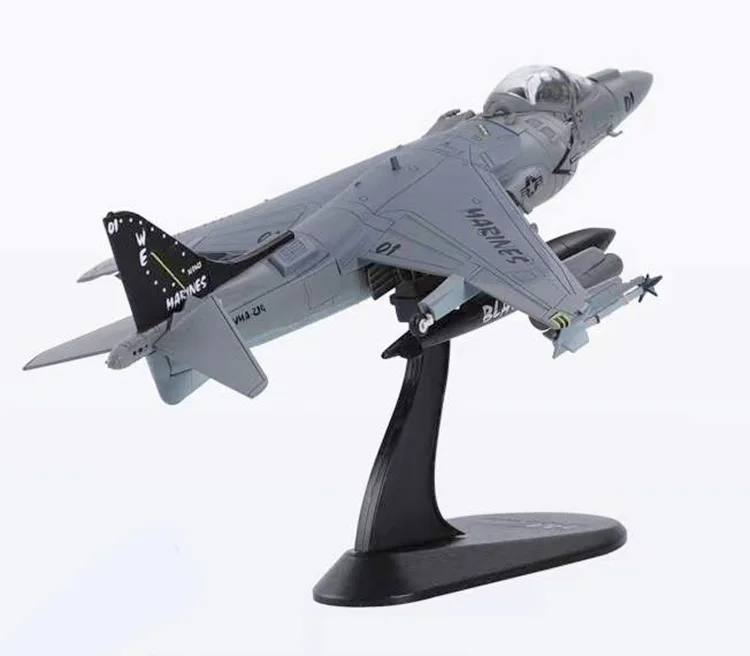 Fine 1/72 USMC HA2629 AV-8B Harrier II fighter model  Black sheep squadron  Afghanistan  Alloy collection model