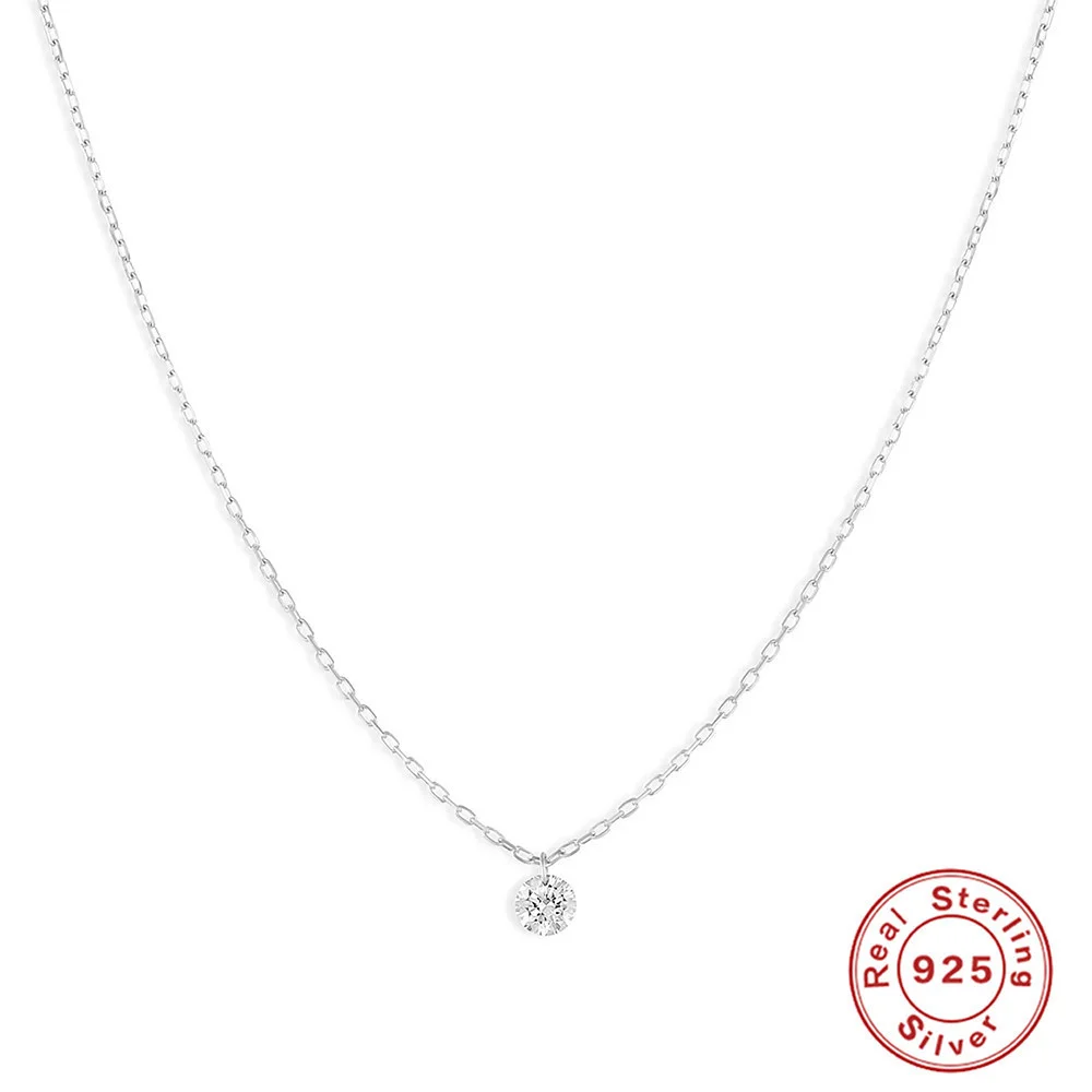 

Korean INS Style Necklace, S925 Silver, Octagonal Star Zircon-Irregular Pearl Layered Collarbone Chain