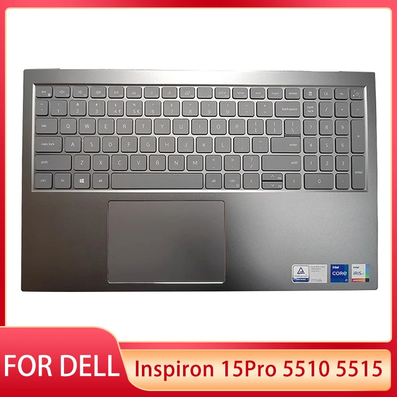 New For DELL Inspiron 15Pro 5510 5515 Laptop US English Keyboard With Backlight Palmrest Cover Top Case 06P0TG