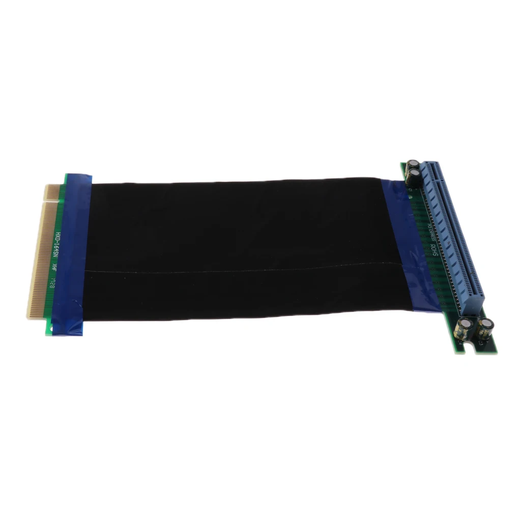 Flexible Copper PCIE Extension Cable PCI-E 16X Riser Card Double Layer Shield for Desktop PC Use