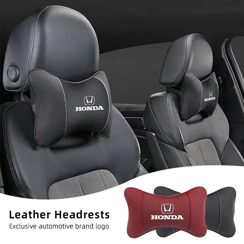 1Pcs Car Interior Headrest Seat Head Support Neck Pillow For Honda Civic Fit Accord City Vezel CR-V S660 Odyssey HR-V Insight